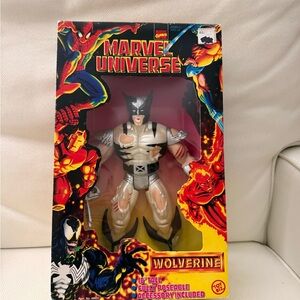 Marvel Universe Wolverine Figure with Red and Black Accents